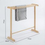 REX Wooden Low Towel Rack-4 Colors - Image 5