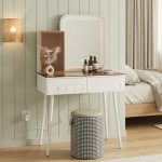 ROTORUA LED Mirror Dressing Table Set - Image 2