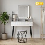 ROANOKE LED Mirror Dressing Table Set