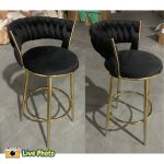 SANCTUM 4 Seater Sintered Stone Bar Set-Black - Image 4