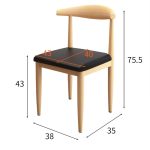 SIENNA Metal Dining Chair-2 Colors - Image 9