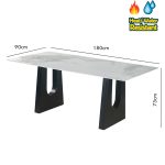 STERLING 140-180cm Sintered Stone Dining Table - Image 3