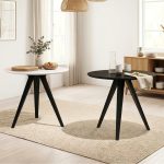 SEVILLE Dia 80cm Round Table-2 Color - Image 4