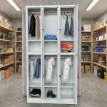 TATE 6 Door Steel Locker Cabinet With Key Lock-Grey - Image 2