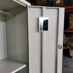 TATE 6 Door Steel Locker Cabinet With Key Lock-Grey - Image 5