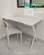 CASPIAN 80-120 Ergonomic Curved Study Desk-3 Sizes - Image 5