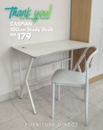 CASPIAN 80-120 Ergonomic Curved Study Desk-3 Sizes - Image 6