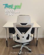 GENEVA 120cm Writing Desk-White - Image 8