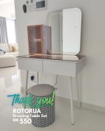 ROTORUA LED Mirror Dressing Table Set - Image 10