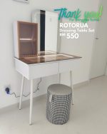 ROTORUA LED Mirror Dressing Table Set - Image 11