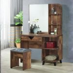 TEXAS Dressing Table Set-Rustic Walnut - Image 3