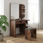 TEXAS Dressing Table Set-Rustic Walnut - Image 2