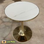 TULIP D60cm Round Table-Gold - Image 3