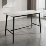 TULUM 120cm Sintered Stone Bar Table