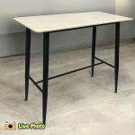 TULUM 120cm Sintered Stone Bar Table - Image 2