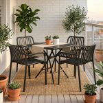 VERVE 4 Seater PP Plastic Outdoor Set-2 Colors