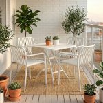 VERVE 4 Seater PP Plastic Outdoor Set-2 Colors - Image 2