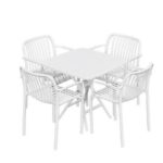 VERVE 4 Seater PP Plastic Outdoor Set-2 Colors - Image 4