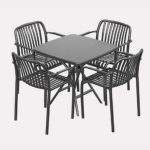 VERVE 4 Seater PP Plastic Outdoor Set-2 Colors - Image 5