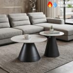 WEDGE D70cm Nest of Sintered Stone Coffee Table