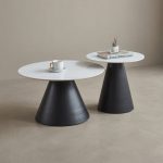 WEDGE D70cm Nest of Sintered Stone Coffee Table - Image 2