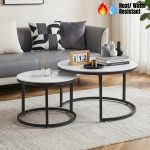 WELDER D70cm Nest Of Coffee Table-Black