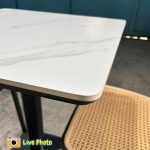 WILLA 60x60cm Square Sintered Stone Cafe Table - Image 2