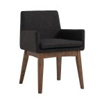 CHANTI Fabric Arm Chair-Dark Grey - Image 2