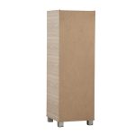 CODEY 3 Door Storage Cabinet With Key Lock-Grey Line - Image 5