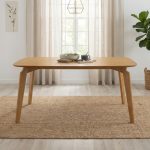 ACADIA 150x90cm Full Solid Wood Dining Table- Natural