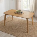 ACADIA 150x90cm Full Solid Wood Dining Table- Natural - Image 2