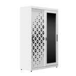 AKATSUKI 4x6 Sliding Door Metal Wardrobe-White - Image 4