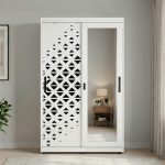 AKATSUKI 4x6 Sliding Door Metal Wardrobe-White
