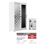 AKATSUKI 4x6 Sliding Door Metal Wardrobe-White - Image 3