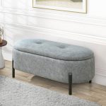 ARITA 95cm Pet Friendly Fabric Storage Bench- 3 Colors - Image 2
