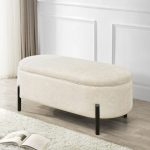 ARITA 95cm Pet Friendly Fabric Storage Bench- 3 Colors - Image 6