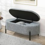 ARITA 95cm Pet Friendly Fabric Storage Bench- 3 Colors - Image 5