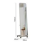 BEACON Standing Mirror With Wheel-2 Colors - Image 4