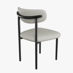 BOND 4 Seater Round Dining Set-Black - Image 4