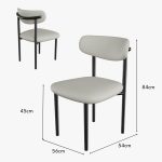 BOND 4 Seater Round Dining Set-Black - Image 3