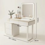 DAVOS LED Mirror Expandable Dressing Table - Image 6