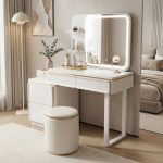 DAVOS LED Mirror Expandable Dressing Table Set - Image 2