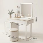 DAVOS LED Mirror Expandable Dressing Table Set - Image 7