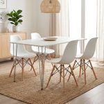 DORIS 4 Seater Dining Set-White