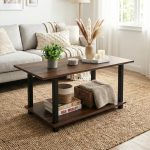ELIN 80cm Coffee Table-Brown
