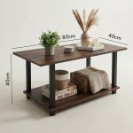 ELIN 80cm Coffee Table-Brown - Image 3