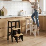 FLINT Wooden Step Stool- 2 Colors - Image 2