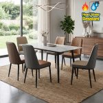 FACET Sintered Stone 6 Seater Dining Set