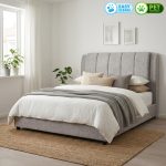 HAMPTON Queen & King Size Pet Friendly Divan Bed Frame-Grey - Image 2