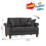 IMPERIAL 123 Seater Sofa-Grey - Image 5